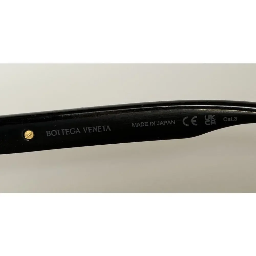 Bottega Veneta Unisex Bolt Squared Sunglasses Black BV1308S Made in Japan NIB
